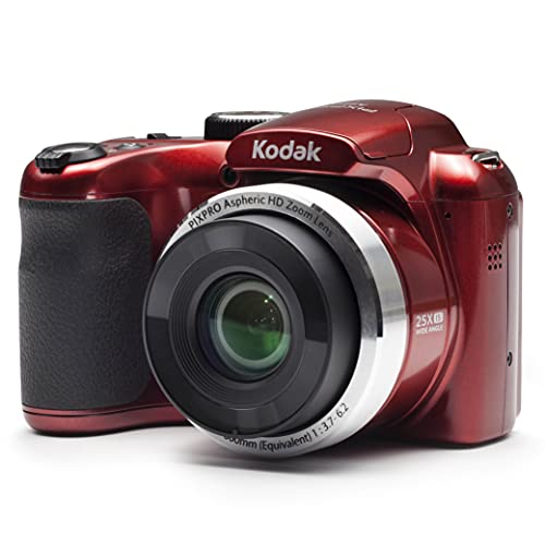 كاميرا كوداك PIXPRO Astro Zoom AZ252-RD الرقمية بدقة 16 ميجابكسل مع زووم بصري 25X وشاشة LCD مقاس 3 بوصات (أحمر) كاميرا كوداك PIXPRO Astro Zoom AZ252-RD الرقمية بدقة 16 ميجابكسل مع زووم بصري 25X وشاشة LCD مقاس 3 بوصات (أحمر)