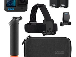 حزمة ملحقات GoPro HERO11 السوداء - تتضمن بطارية Enduro إضافية (إجماليان 2) والمعالج (قبضة اليد العائمة) وحزام الرأس + مشبك سريع وحقيبة حمل