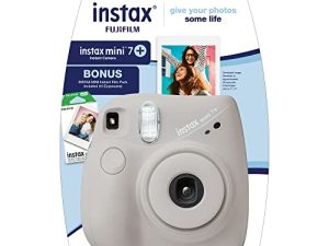 حزمة FujiFilm Instax Mini 7+ رمادي (حزمة 10 أفلام)