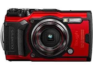 OLYMPUS Tough TG-6 كاميرا مقاومة للماء ، أحمر