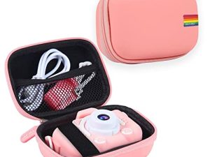 جراب كاميرا Leayjeen Kids Camera متوافق مع Goopow / CIMELR / GKTZ / Xinbeiya / ArtCWK / Gofunly and More Toys كاميرا رقمية وكاميرا فيديو وملحقات (جراب فقط)