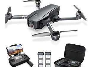 Holy Stone HS720 GPS Drone قابلة للطي مع كاميرا 4K UHD للبالغين ، كوادكوبتر مع محرك بدون فرشاة ، عودة تلقائية إلى المنزل ، اتبعني ، وقت طيران 52 دقيقة ، نطاق تحكم طويل ، يشمل حقيبة حمل