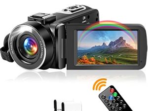 2.7K 30 FPS Video Camera 42MP 18X Digital Camera Video Camera for YouTube 3.0inch Flip Screen Camcorder Camcorder Camera Vlogging Camera with Remote Control and Two Batteria