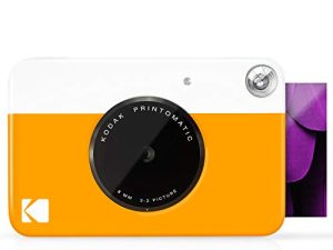 كاميرا الطباعة الفورية الرقمية KODAK المطبوعة - مطبوعات بالألوان الكاملة على ورق صور بخلفية لاصقة من ZINK مقاس 2x3 بوصة (أصفر) اطبع الذكريات على الفور