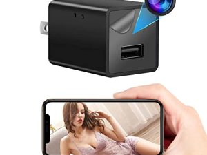 كاميرا DAPHNO 1080P WiFi لأمن المكاتب المنزلية ، وكاشف كاميرا التجسس ، وكاميرات سرية للمنزل ، وكاميرا لاسلكية ذكية للأطفال للمراقبة （أسود）