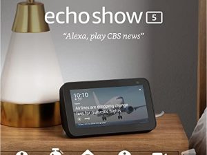 إيكو شو 5 (الجيل الثاني ، إصدار 2021) | شاشة ذكية مع Alexa وكاميرا 2 MP | فحم