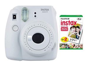 مجموعة كاميرا Fujifilm instax Mini 11 الفورية (بيضاء) مع حزمة Fujifilm instax mini Twin Film Pack (20 تعريضًا)