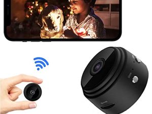 كاميرا مراقبة صغيرة من senri ، 1080P HD WiFi ، كاميرا داخلية وخارجية للمنزل للرضع / الحيوانات الأليفة / المربية ، كاميرا IP ، عرض عن بعد للأمان مع iOS ، تطبيق هاتف Android