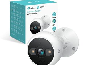 Kasa 4MP 2K كاميرا أمان خارجية سلكية ، IP65 ، مستشعر ضوء النجوم ، رؤية ليلية 98 قدمًا ، اكتشاف الحركة / الكشف عن الأشخاص ، صوت ثنائي الاتجاه مع صفارة الإنذار ، تخزين بطاقة السحاب / SD ، متوافق مع Alexa & Google Assistant (KC420WS)