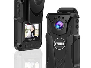 YYLUUT Mini Body Camera Body Cam 8Hours 1080P Video Recorder - كاميرا أمنية محمولة يمكن ارتداؤها مع رؤية ليلية 6-8HR تعزيز عمر البطارية ، الأمن ، الحرس ، المنزل ، في الهواء الطلق ، السفر ، التخييم ، ركوب الدراجات