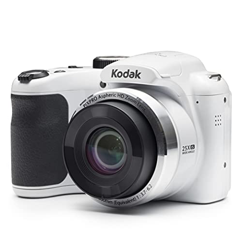 كاميرا كوداك PIXPRO Astro Zoom AZ252-WH الرقمية بدقة 16 ميجابكسل مع زووم بصري 25X وشاشة LCD مقاس 3 بوصات (أبيض) كاميرا كوداك PIXPRO Astro Zoom AZ252-WH الرقمية بدقة 16 ميجابكسل مع زووم بصري 25X وشاشة LCD مقاس 3 بوصات (أبيض)