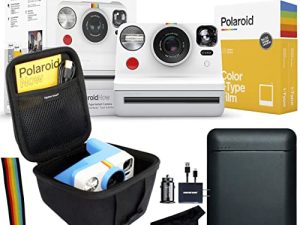 كاميرا بولارويد الأصلية الآن I-Type Instant Camera مع صور فيلم 16 لونًا وحزمة شاحن التوقيع