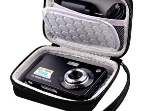 حقيبة حمل وحماية للكاميرا الرقمية ، AbergBest 21 ميجا بكسل 2.7 بوصة LCD قابلة لإعادة الشحن HD / Kodak Pixpro / Canon PowerShot ELPH 180/190 / كاميرات Sony DSCW800 / DSCW830 للسفر - أسود