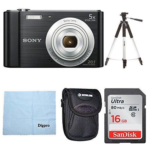 Sony DSC-W800 / B Point and Shoot Digital Still Camera حزمة سوداء مع بطاقة ذاكرة SDHC سعة 16 جيجا بايت ، وحقيبة كاميرا بوينت آند شوت فيلد ، وحامل ثلاثي القوائم صغير مرن وسطح تنظيف Sony DSC-W800 / B Point and Shoot Digital Still Camera حزمة سوداء مع بطاقة ذاكرة SDHC سعة 16 جيجا بايت ، وحقيبة كاميرا بوينت آند شوت فيلد ، وحامل ثلاثي القوائم صغير مرن وسطح تنظيف