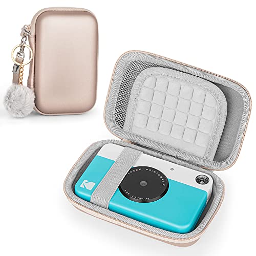 جراب Yinke لـ Kodak PRINTOMATIC / Smile / Mini 2 HD / Smile طابعة الصور الفورية المحمولة ، جراب واقٍ للسفر (ذهبي وردي) جراب Yinke لـ Kodak PRINTOMATIC / Smile / Mini 2 HD / Smile طابعة الصور الفورية المحمولة ، جراب واقٍ للسفر (ذهبي وردي)