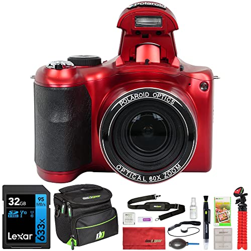 كاميرا بولارويد IE6035-RED-STK-4 iE6035 18 ميجابكسل 60x زووم بصري رقمي ، حزمة حمراء مع بطاقة ذاكرة ليكسار 32 جيجا ، حقيبة كاميرا ديكو جير ، منفاخ عدسة ، قلم عدسة ، حامل ثلاثي القوائم 12 بوصة والمزيد كاميرا بولارويد IE6035-RED-STK-4 iE6035 18 ميجابكسل 60x زووم بصري رقمي ، حزمة حمراء مع بطاقة ذاكرة ليكسار 32 جيجا ، حقيبة كاميرا ديكو جير ، منفاخ عدسة ، قلم عدسة ، حامل ثلاثي القوائم 12 بوصة والمزيد