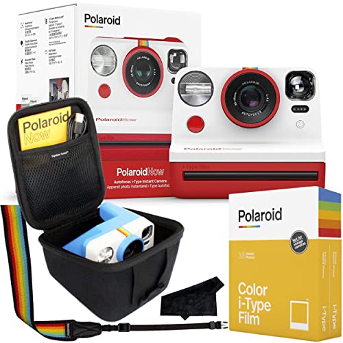 كاميرا بولارويد الأصلية الآن من النوع I-Type Instant Camera مع صور فيلم 16 لونًا وعلبة Signature Series كاميرا بولارويد الأصلية الآن من النوع I-Type Instant Camera مع صور فيلم 16 لونًا وعلبة Signature Series