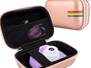 جراب كاميرا Leayjeen للأطفال متوافق مع Seckton / GKTZ / VATENIC / OZMI / PROGRACE / Nine Cube / Rindol / LC-dolida / Desuccus and More Digital Kids Camera Gift (Case فقط)